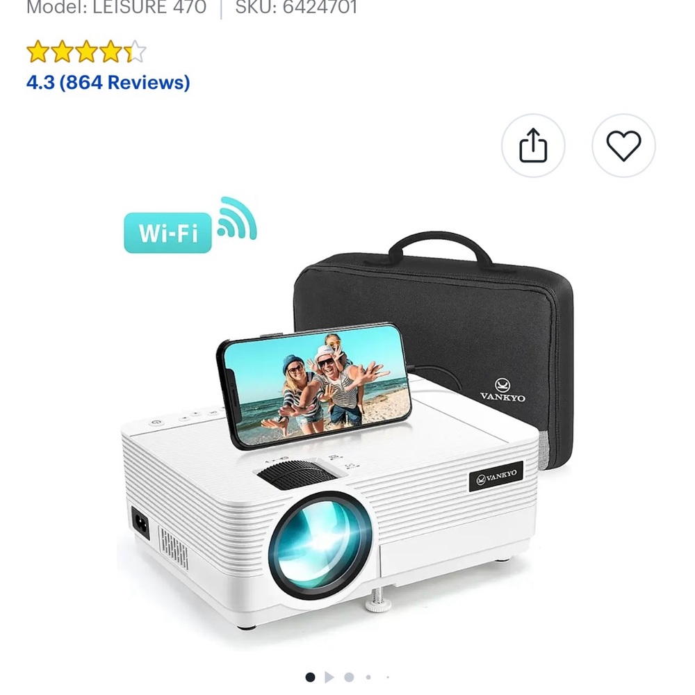 Vankyo Leisure 470 Portable Projector - Picture 8 of 8